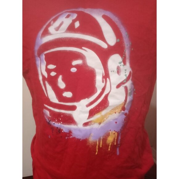 Billionaire Boys Club Shirt Mens Medium M Red Astronaut Helmet Graphic Tee BBC - Picture 2 of 9